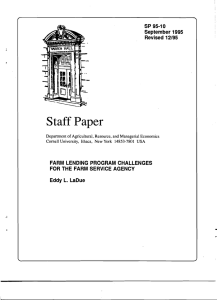 Staff Paper SP 95-10 September 1995 Revised  12/95