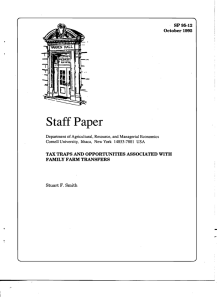 Staff Paper SP 95-12 October 1995