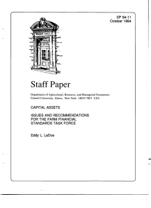 Staff Paper SP  94-11 October  1994