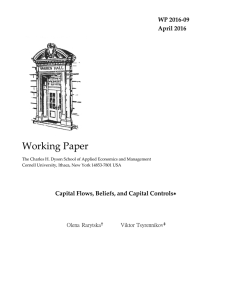 Working Paper  WP 2016-09 April 2016