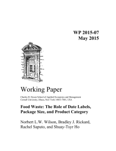 Working Paper WP 2015-07 May 2015