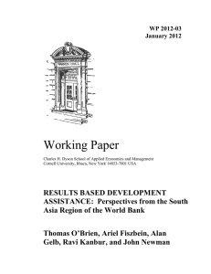 Working Paper  WP 2012-03 January 2012