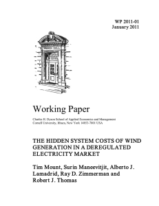 Working Paper  WP 2011-01 J anuar y 2011