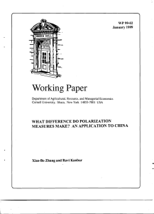 Working Paper WP 99-02 January 1999