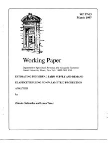Working Paper WP 97-03 March 1997