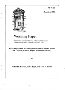 Working Paper WP 96-21 December 1996