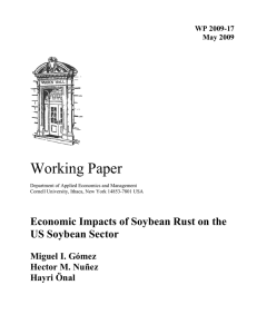 Working Paper Economic Impacts of Soybean Rust on the US Soybean Sector
