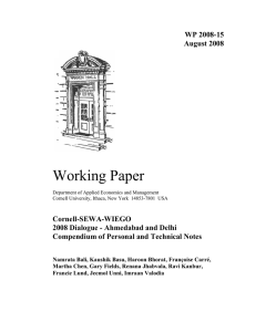 Working Paper