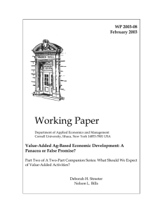 Working Paper  WP 2003-08