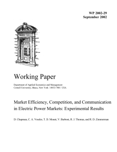 Working Paper Market Efficiency, Competition, and Communication 29