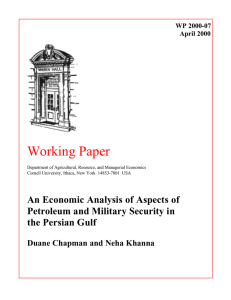 Working Paper 7 WP 2000-0 April 2000