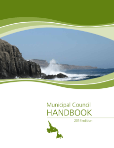 Handbook Municipal Council 2014 edition