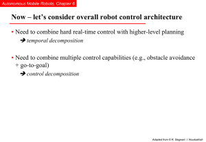 Now – let’s consider overall robot control architecture