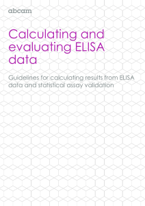 Calculating and evaluating ELISA data