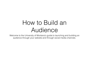 How to Build an Audience