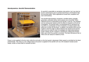 Aerodynamics: Aerofoil Demonstration