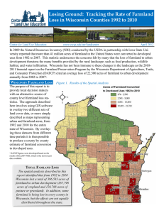 Losing Ground:  Tracking the Rate of Farmland
