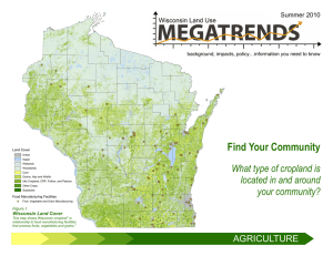 Find Your Community What type of cropland is located in and around