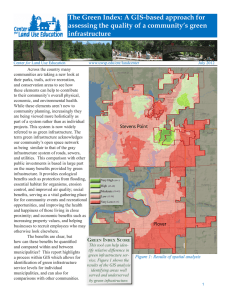 The Green Index: A GIS-based approach for infrastructure