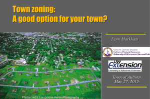 Town zoning: A good option for your town?  Lynn Markham