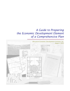 A Guide to Preparing the Economic Development Element of a Comprehensive Plan