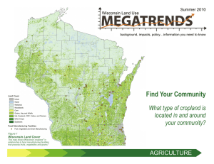 Find Your Community What type of cropland is located in and around