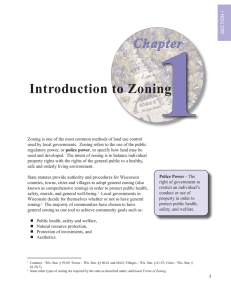 1 Chapter Introduction to Zoning