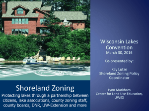Shoreland Zoning Wisconsin Lakes Convention