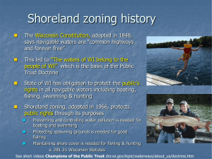 Shoreland zoning history