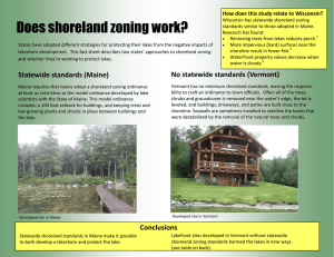 Does shoreland zoning work? How does this study relate to Wisconsin?