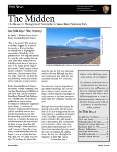 The Midden An 800-Year Fire History Park News