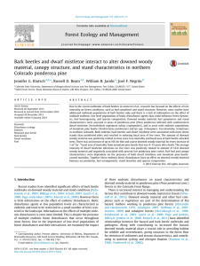 Bark material, canopy structure, and stand characteristics in northern Colorado ponderosa pine Jennifer