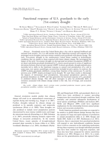 Functional response of U.S. grasslands to the early 21st-century drought M. S M