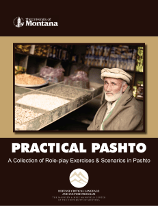 PRACTICAL PASHTO A Collection of Role-play Exercises &amp; Scenarios in Pashto