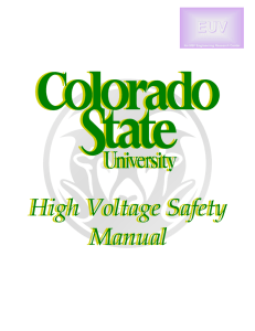 High Voltage Safety Manual