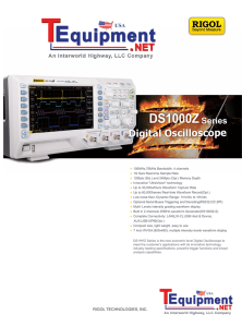 DS1000Z Digital Oscilloscope Series