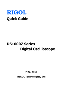 RIGOL  Quick Guide DS1000Z Series