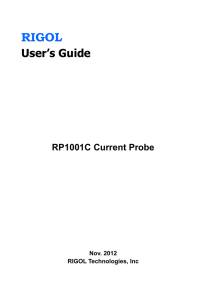 RIGOL  User’s Guide RP1001C Current Probe