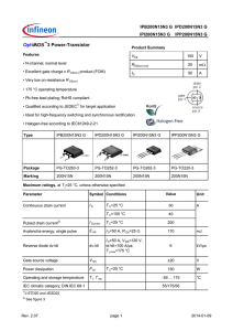Opti MOS 3 Power-Transistor IPB200N15N3 G  IPD200N15N3 G