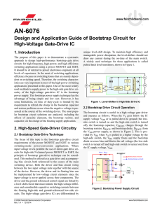 AN-6076 Design and Application Guide of Bootstrap Circuit for High-Voltage Gate-Drive IC