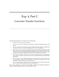 4, Part 2 Exp. Converter Transfer Functions