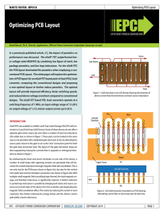 Optimizing PCB Layout WHITE PAPER: WP010 EFFICIENT POWER CONVERSION