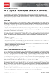PCB Layout Techniques of Buck Converter Switching Regulator Series