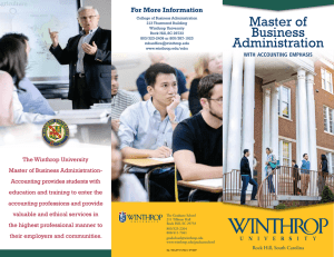 Master of Business Administration For More Information