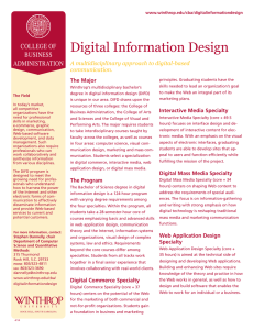 Digital Information Design college of business administration