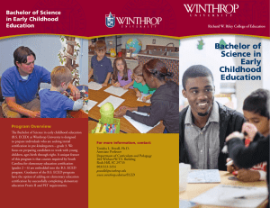 Bachelor of Science in Early Childhood