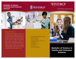Bachelor of Science in Family and Consumer Sciences Program Overview
