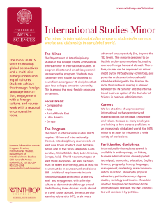 International Studies Minor