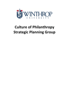 Culture of Philanthropy Strategic Planning Group