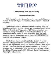 Withdrawing from the University  Please read carefully!